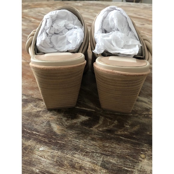Dolce Vita Sita Mules Suede Heel Off White NEW 9 - Picture 7 of 10